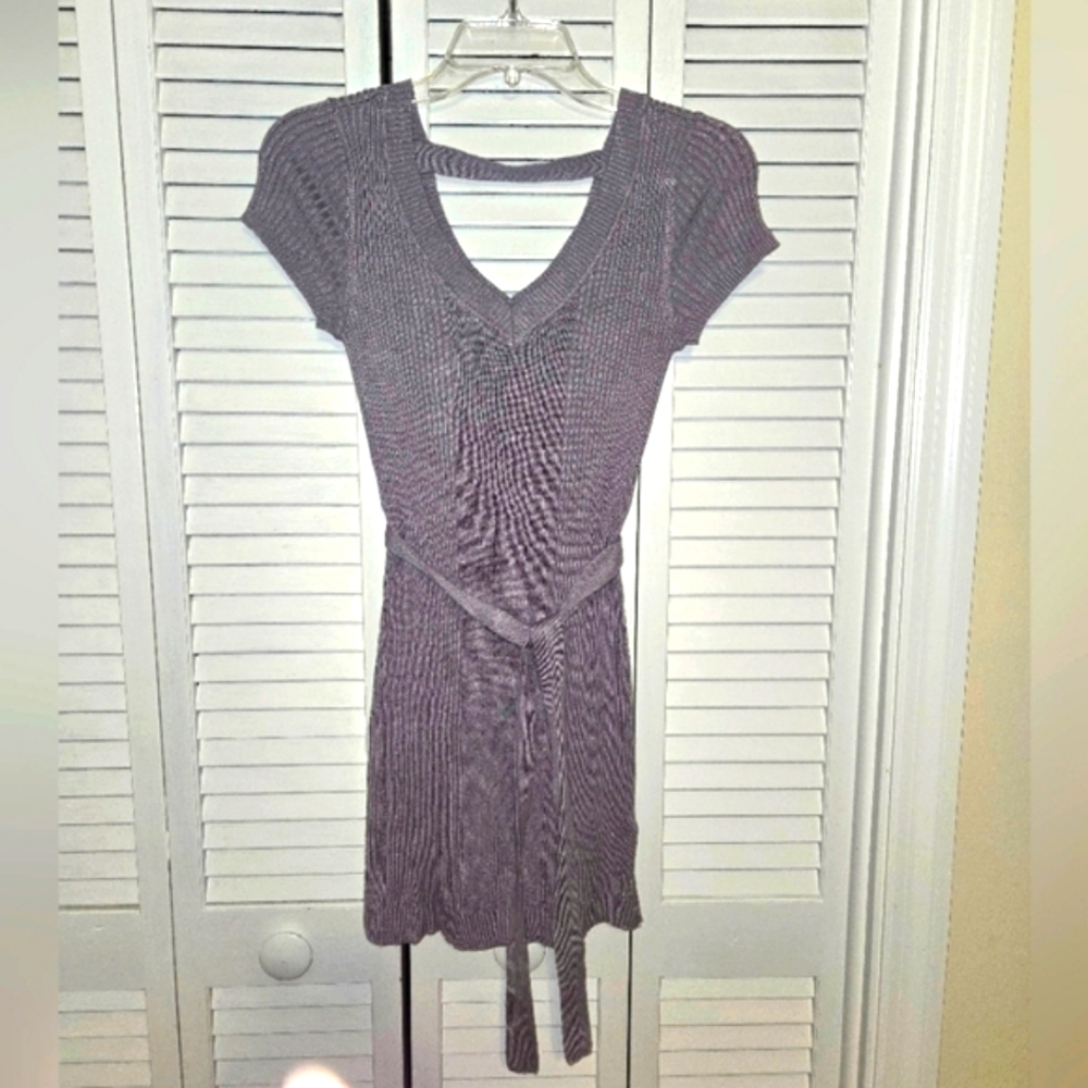 BONGO Women's M Purple Sweater Dress Vintage